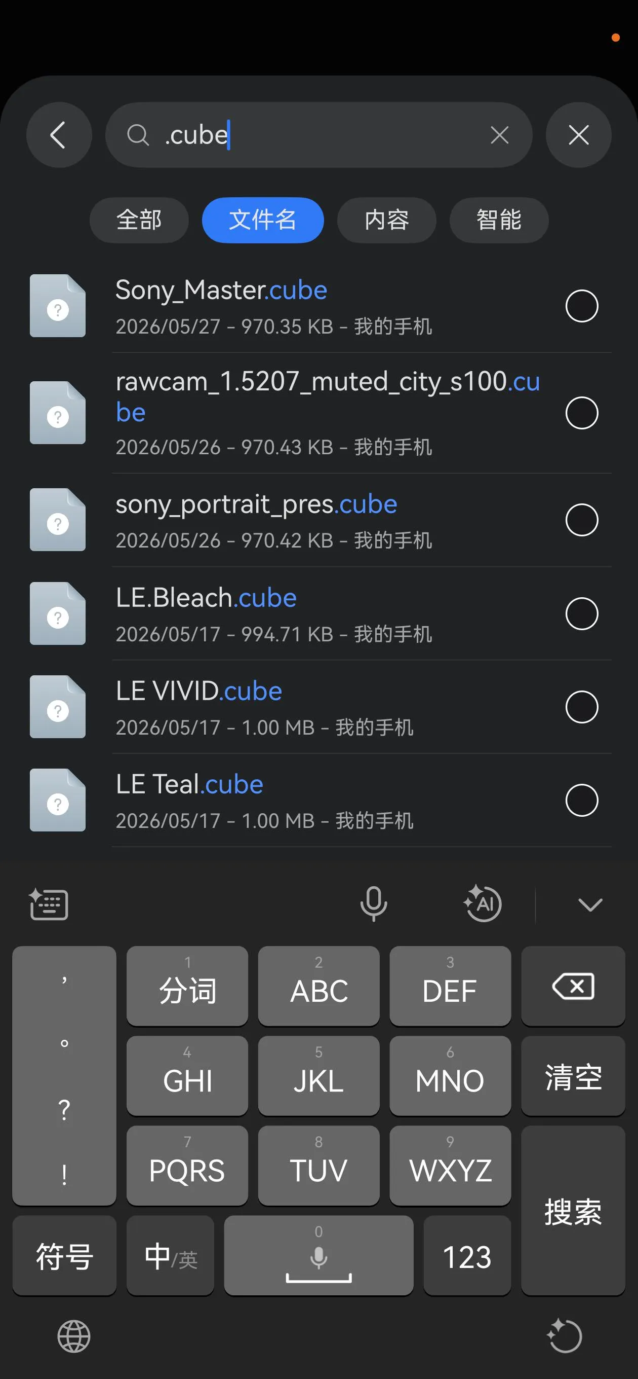 进入滤镜管理
